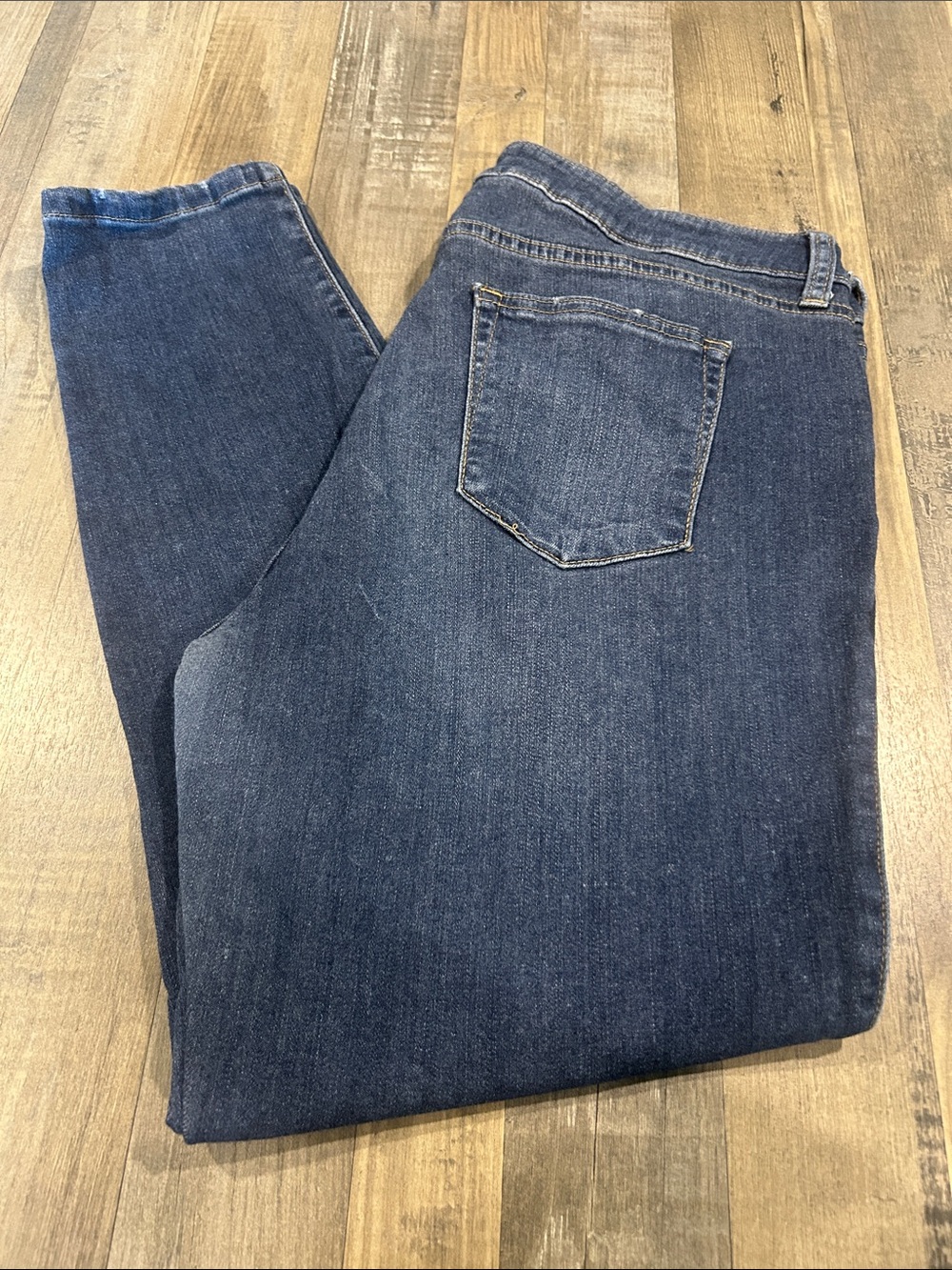 Just USA Women's Dark Indigo Straight Leg Jeans